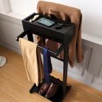 EU MDF Height 110CM Wooden Coat And Shoe Stand For Entrance Hallway