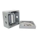 3 Ways Waterproof Aluminum Distribution Junction Box with PT2.5 Din Rail