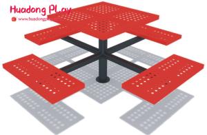 Quality Picnic Outdoor Decorative Metal Garden Bench Seat For Preschool Community Static Free wholesale