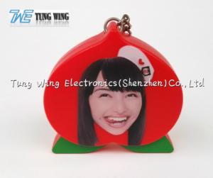 Quality Portable OEM Funny Music Keychain Red Convenient On / Off Function wholesale