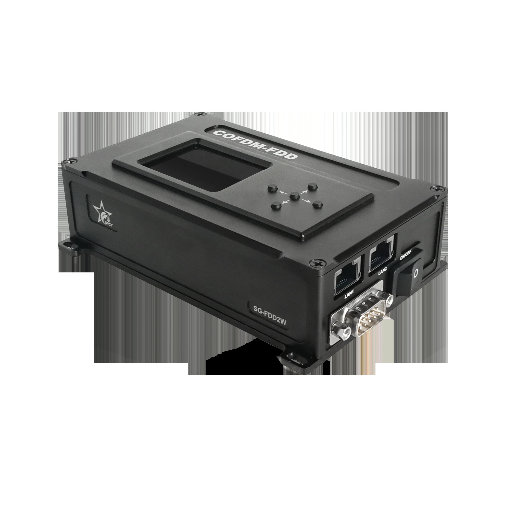 Uplink and downlink COFDM Video Transmitter 2W RF Power Ethernet Radios 30-50km on UAV