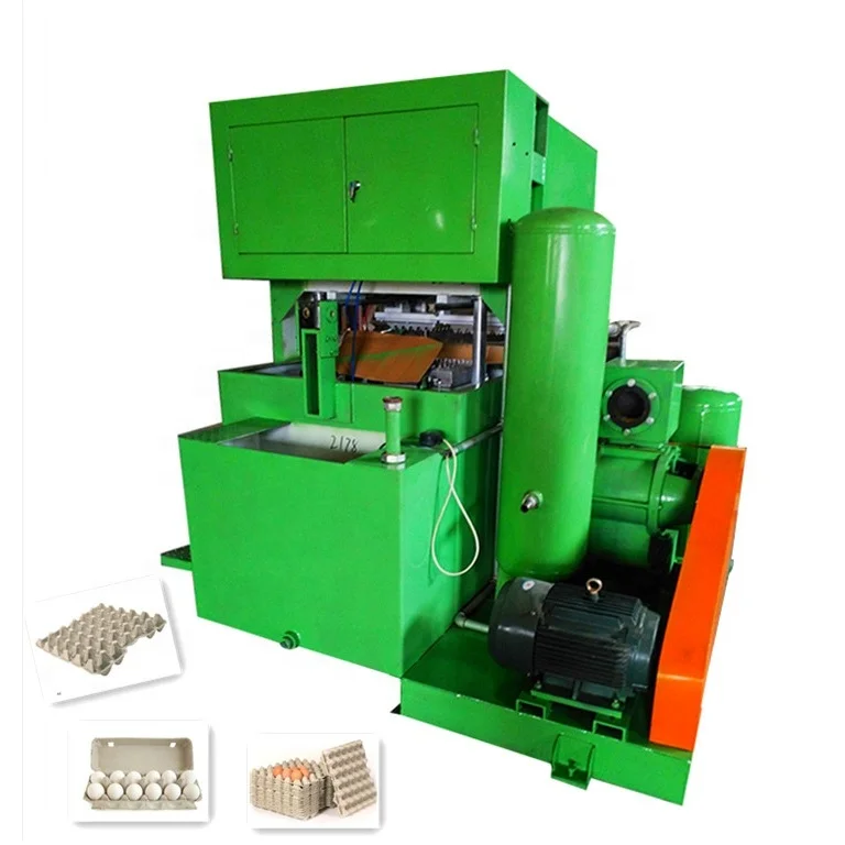 Customized Egg Tray Production Line With Brick Conveyor Belt Dryer For Old Cartons
