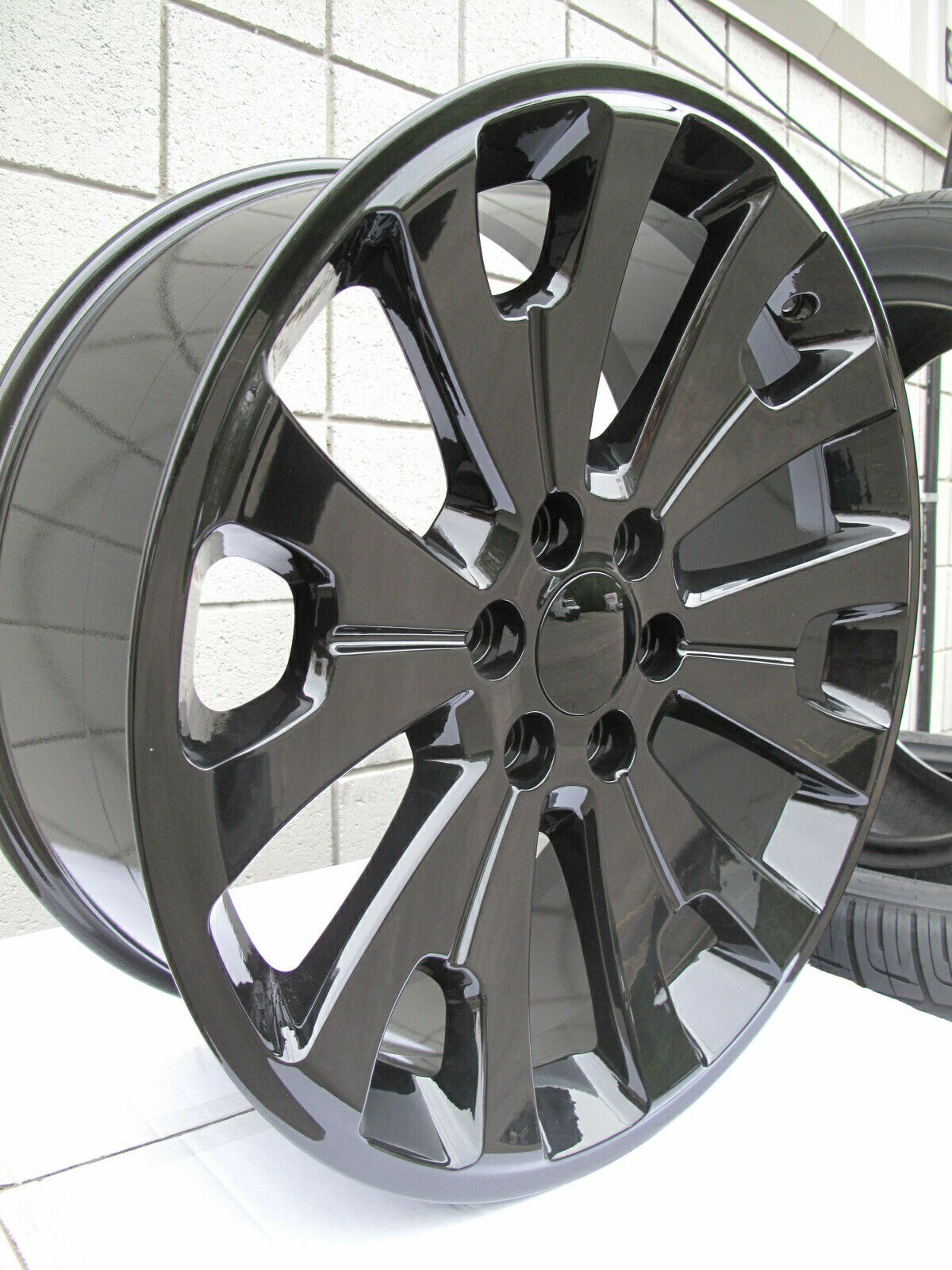 Ct2068 Chrome Wheel Rim Fits Gm Accessory 22x9 6x5.5" +24mm 22 Inch