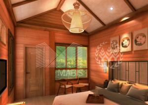 Quality Wooden Appearance Prefab Villa House With Zinc Plating Surface Treatment wholesale