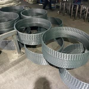 Quality BTO-22 Galvanized 90cm Coil Diameter Concertina Razor Barbed Wire for Protection Wall wholesale