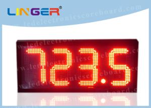 Quality 12'' 300mm Red Color Led Price Display , Gas Price Led Sign With Several Rows wholesale