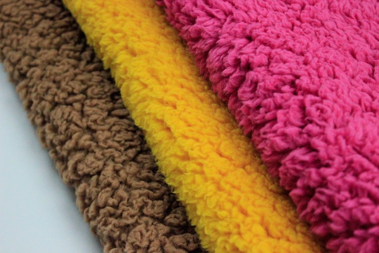Soft Outdoor Apparel Fabric Textile Garment Sherpa Lining Fabric