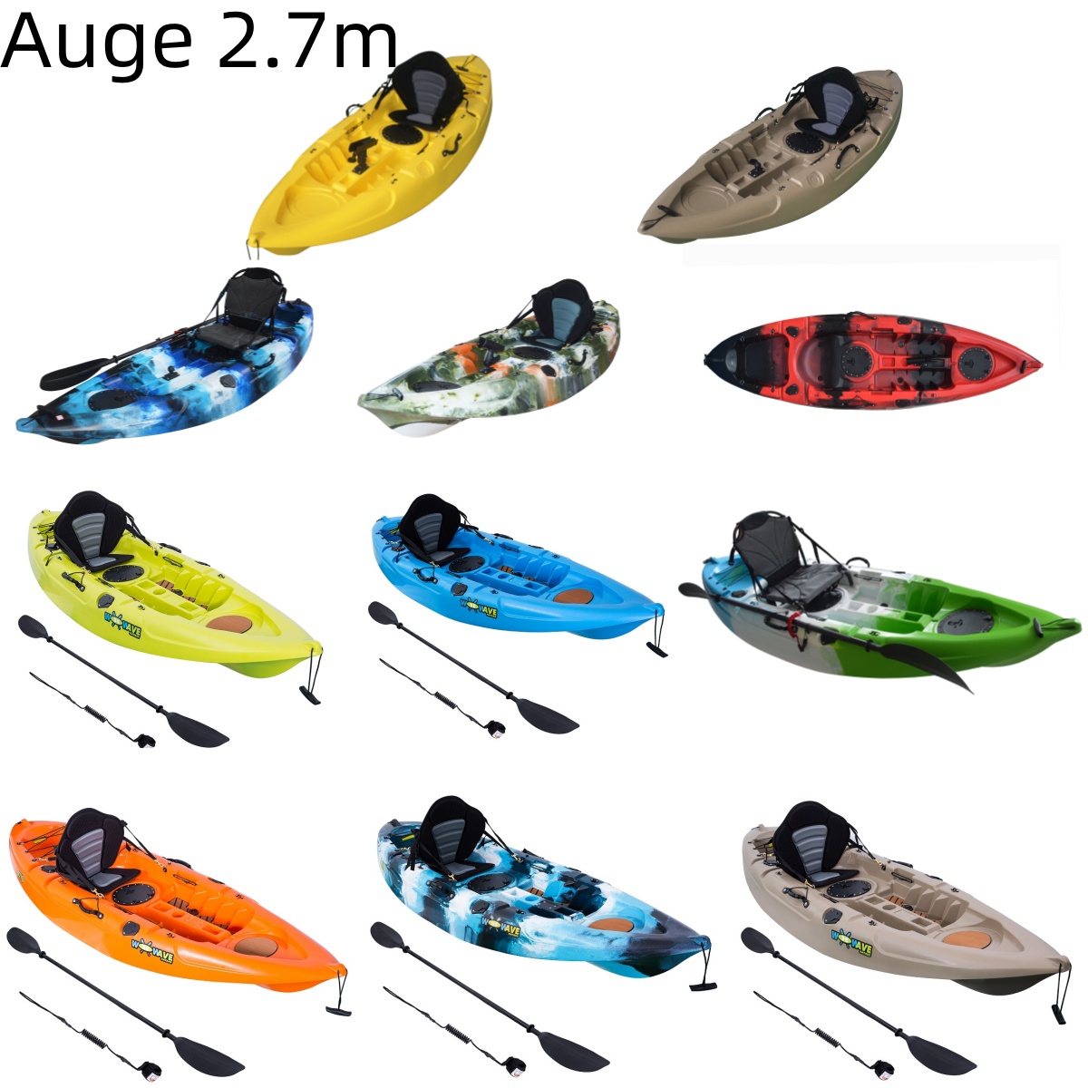 NO Inflatable Drop Stitch Core River Pedal Kayak for 2 Adults Sit and Fish in Comfort
