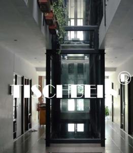 Quality 1.75m/s Traction Panoramic Elevator With Hairline St St For Hotel Building Office Shopping Mall wholesale