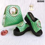 Supoo Italian Ladies Shoes and Matching Bags for Wedding/Party Elegant Lace