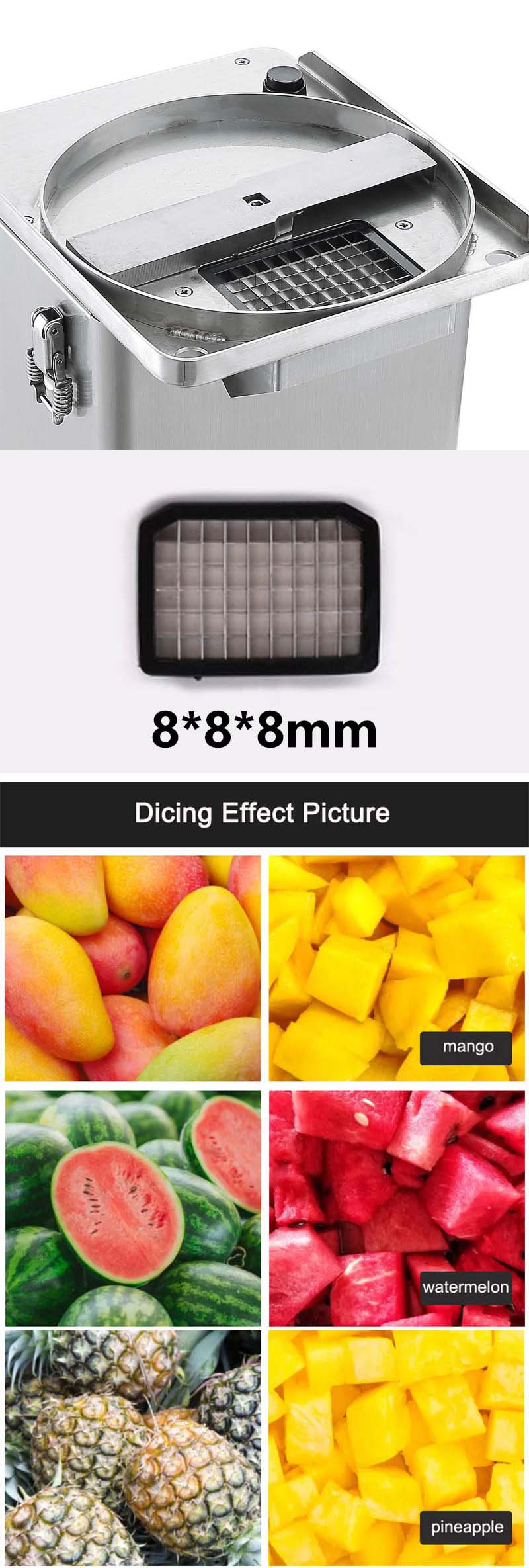 Stainless Steel Electric Vegetable Chopper Machine for Quick and Easy Food Preparation