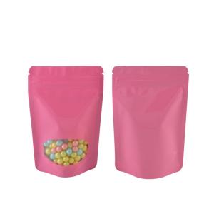 Quality Pink BPA Free Open Window Sealable Food Bags wholesale