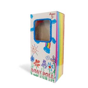 Quality Corrugated Kids Toy Gift Box With Plastic Window 2mm Thickness Magnetic Toy Box wholesale