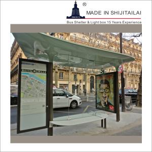 Quality Rectangle ISO9001 L4000mm Modern Bus Shelter wholesale