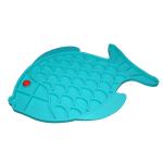 Soft Silicone Pet Supplies Customized Fish Shape Dogs Licking Plates OEM / ODM