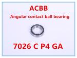 7026 C P4 GA Angular Contact Ball Bearing