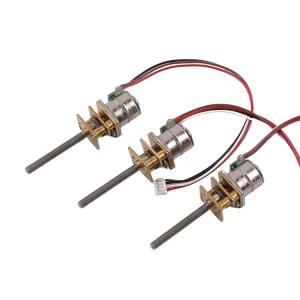 Quality M3 Screw Shaft 2 Phase 10mm Mini Gear Type Stepper Motor 18 Degree Step Angle wholesale