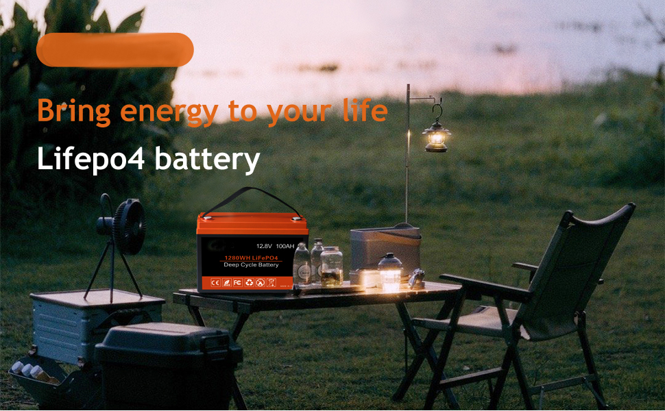 LFP Solar Energy Storage Battery 100AH 12V Rechargeable Lithium Battery BMS