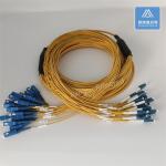 24 Cores Stainless Steel Armored Patch Cord SC-LC-10m Yellow LSZH 5.0mm FTTH