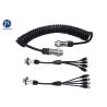 Buy cheap Vehicle CCTV Security Camera Extension Cable With 7 Pin Heavy Duty Connectors from wholesalers