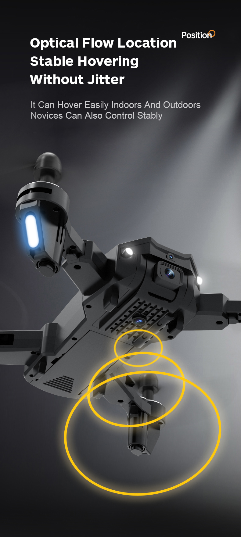 HUGTEC DM96 Night Flight Drone With Led Long Flight Time e88 One-Key Takeoff/Landing Drone Education for Education Study