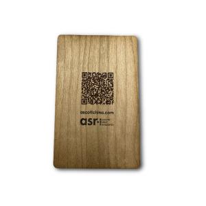 China Custom Logo Wooden NFC Card With QR Code For Business Membership on sale