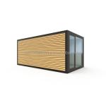 Wooden Floor Villa Container Portable Assembly 20 Feet Modular Flat Pack Steel