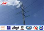 High Voltage Power Transmission Galvanized Steel Electric Pole Black Steel