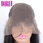 360 Swiss Lace Frontal Human Hair Wig , 180% Density Malaysian Straight Body