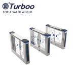 Compact Design Office Security Gates , Stainless Steel Swing Gate Turnstile