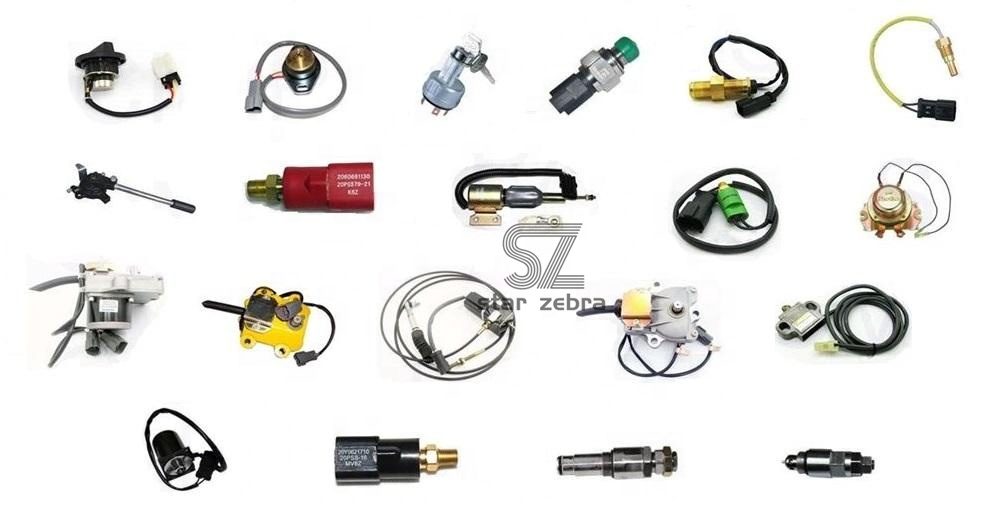 6D107 Engine Model Fuel Rail Pressure Relief Valve for Excavator PC200-8 EC210 Diesel Engine Parts