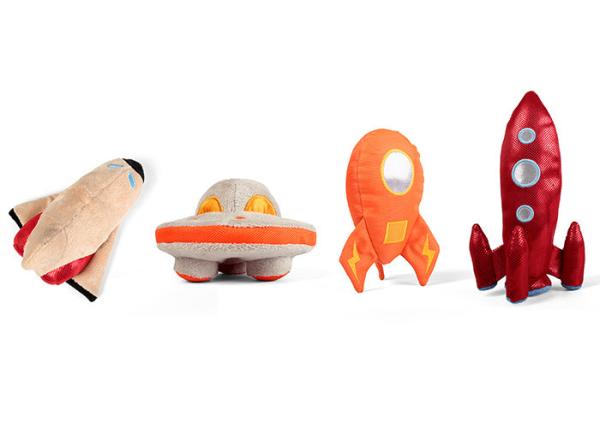 Rocket UFO Aircraft Extremely Durable Dog Toys Indestructible Air Vehicle Fetch
