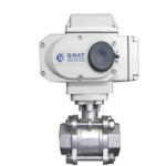 Water Flow Control Electric Actuated Ball Valve Stainless Steel 316 Bore Ball