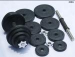 10kg 15kg 20kg 25kg 30kg rubber coated iron sand dumbbell weight plate