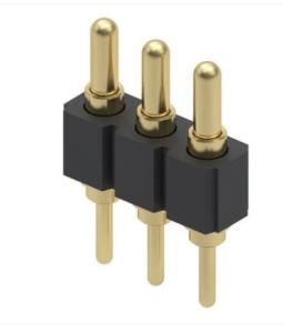 Quality 2 Ampere 3 Pin Battery Connector , Pogo Pin Connector Gold Plating Surafce Treatment wholesale