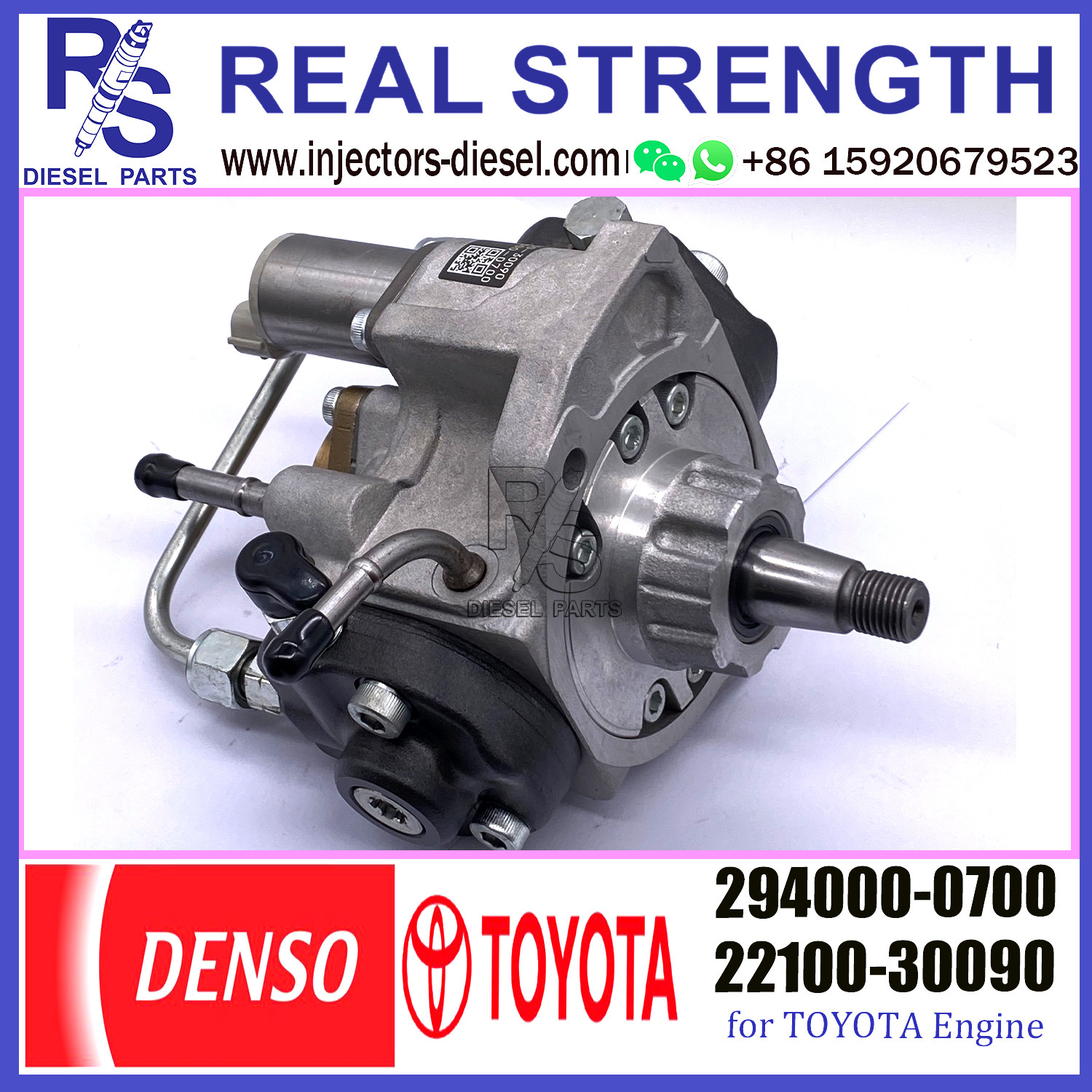 Denso 294000-0700 Common Rail Pump for Toyota 1KD 2KD 294000-0700 22100-30090