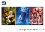 3d Flip Effect Picture With Frame Wall Hanging Flip , 3d Pretty Girl And Animal