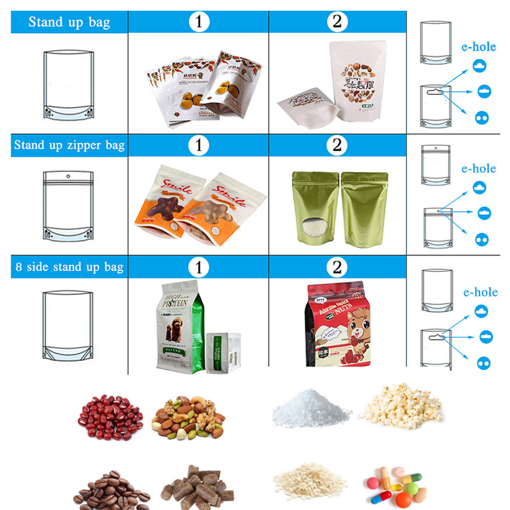 Fully Automatic Packaging Machine For Premade Bag Stand Up Pouch