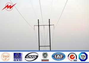 Quality Double Arms Tapered Electrical Power Pole With Accessories 69 Kv Polygonal Octagonal wholesale