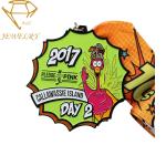 Steel Anniversary Soft Enameled Championship Medals