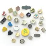 top grade 2023 zinc alloy round square gold plated button metal snap button