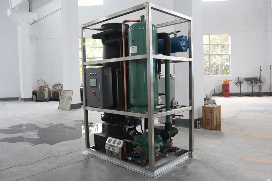 8000 KG Bizter Compressor Ice Tube Machine 20 Tons 30 Tons Your Industrial Ice Solution