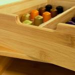 Bamboo Coffee Capsule Tea Holder Stand Box