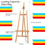 Adjustable Height Painting Wooden Display Easel Stand For Artist Beginners