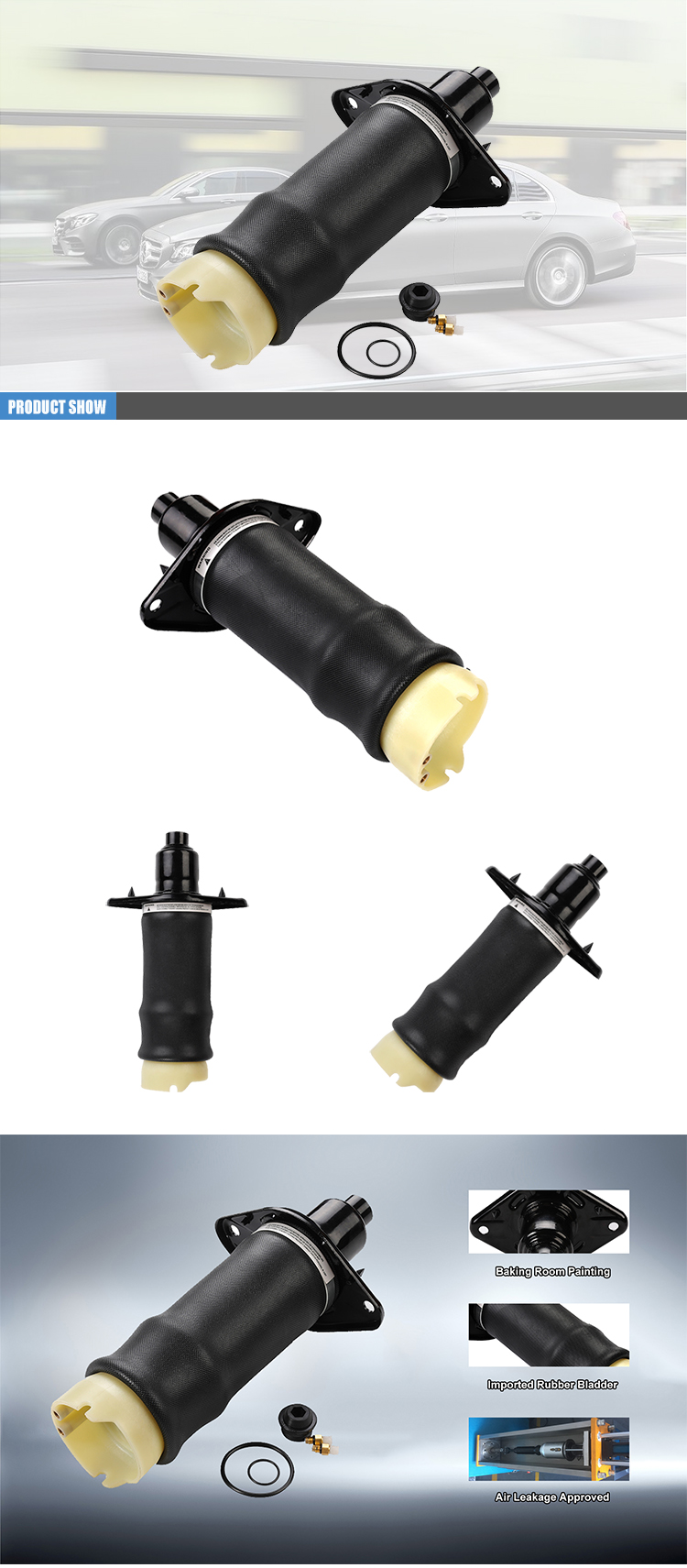 Auto Audi Air Suspension Air Spring For Audi A6 C5 Rear Right 4Z7513032A