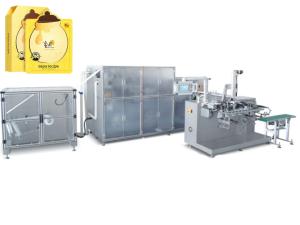 Quality Cosmetic Facial Mask Folding And Filling Sealing Machine， Four Side Mask Packing Machine wholesale