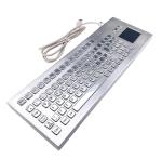 IP65 / IK07 Stainless Steel Industrial Metal Computer Keyboard Waterproof