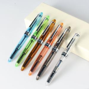 Quality Transparent Gold Powder Color Ink Fountain Pen for Writing Practice in Business Office wholesale
