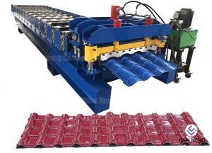 Quality Glazed Tile Corrugated Steel Roll Forming Machine Roofing Sheet MachineWith 18 Forming Stations wholesale