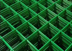 Quality 1.8m Green Vinyl Coated Welded Wire Fence Panels Weldmesh Sheets Rectangle Hole wholesale